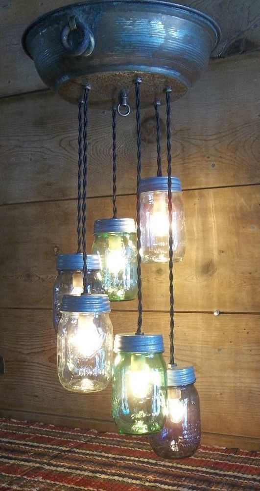 Originální inspirace a nápady na lustry či lampy: Využijte obyčejné zavařovací sklenice!