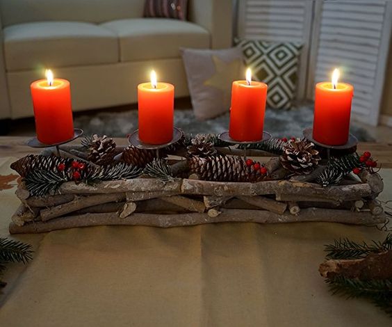 Originální adventní dekorace: Využijte drobné větve a klacíky! Originální adventní dekorace: Využijte drobné větve a klacíky!