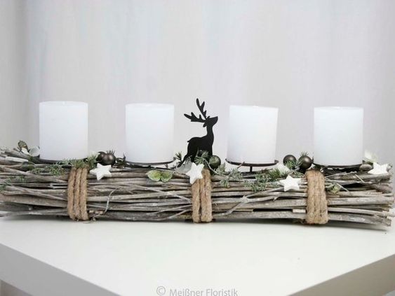 Originální adventní dekorace: Využijte drobné větve a klacíky! Originální adventní dekorace: Využijte drobné větve a klacíky!