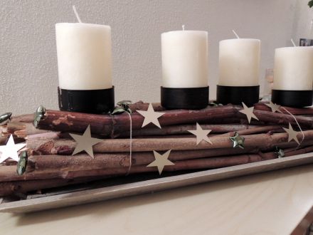 Originální adventní dekorace: Využijte drobné větve a klacíky! Originální adventní dekorace: Využijte drobné větve a klacíky!