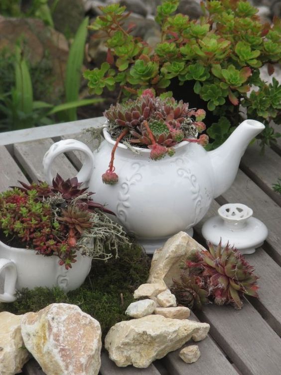 Překrásné jarní květinové dekorace – Využijte staré nádobí! Překrásné jarní květinové dekorace – Využijte staré nádobí!