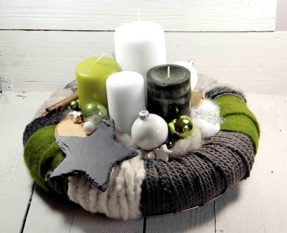 Zlatá, modrá či zelená? Zvolte si tu vaší oblíbenou barvu adventní dekorace!