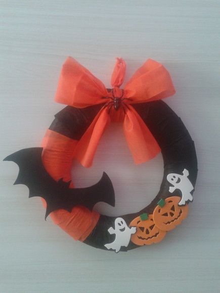 Skvělá zábava pro děti! Vyrobte si Halloweenský věnec na dveře Skvělá zábava pro děti! Vyrobte si Halloweenský věnec na dveře