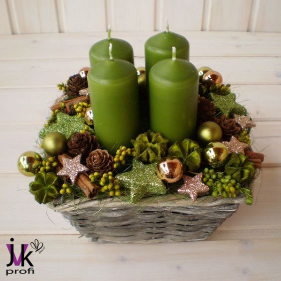 Zlatá, modrá či zelená? Zvolte si tu vaší oblíbenou barvu adventní dekorace!
