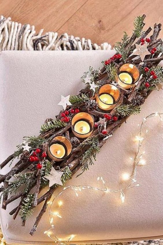 Originální adventní dekorace: Využijte drobné větve a klacíky! Originální adventní dekorace: Využijte drobné větve a klacíky!