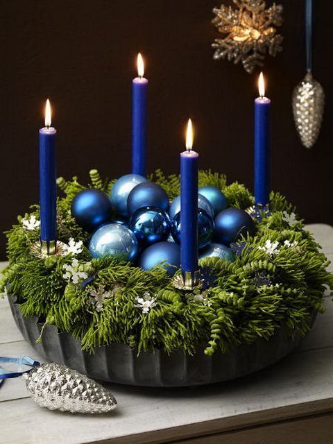 Zlatá, modrá či zelená? Zvolte si tu vaší oblíbenou barvu adventní dekorace!