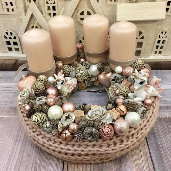Vyrobte si jeden z těchto krásných, pletených věnců – Krásná adventní dekorace! Vyrobte si jeden z těchto krásných, pletených věnců – Krásná adventní dekorace!