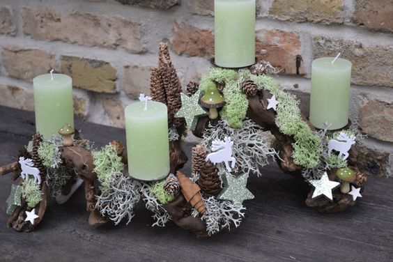 Adventní, svíčkové dekorace, které mají přírodní základ – Inspirujte se!