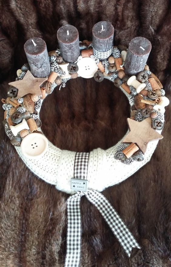 Vyrobte si jeden z těchto krásných, pletených věnců – Krásná adventní dekorace! Vyrobte si jeden z těchto krásných, pletených věnců – Krásná adventní dekorace!