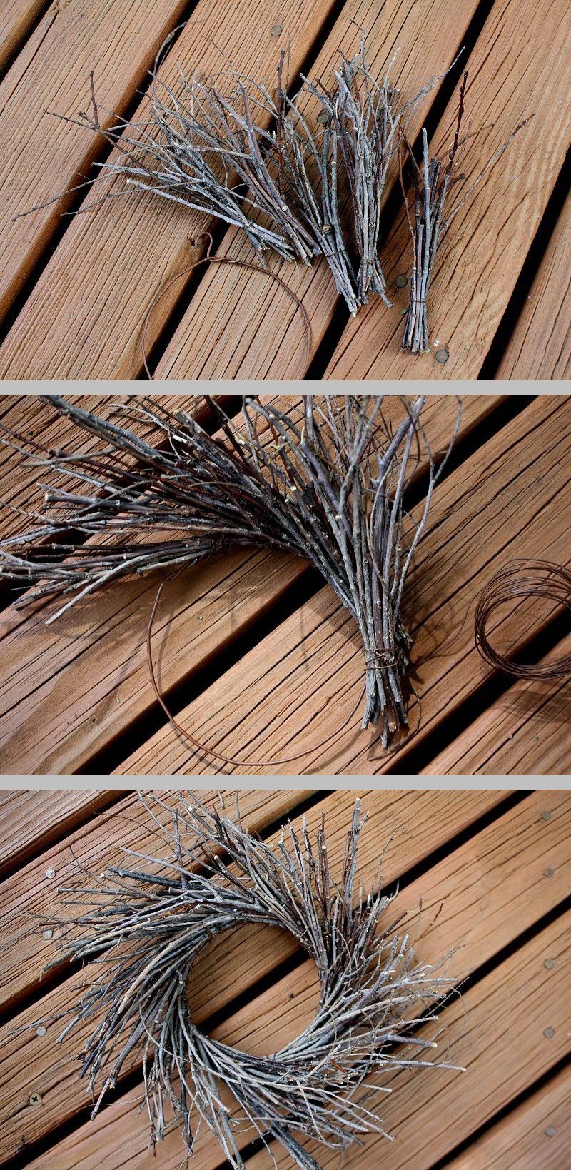 Žádný polystyren! Vyčarujte si krásné podzimní dekorace jen pomocí větviček Podzimní dekorace z větviček Zdroj: Pinterest