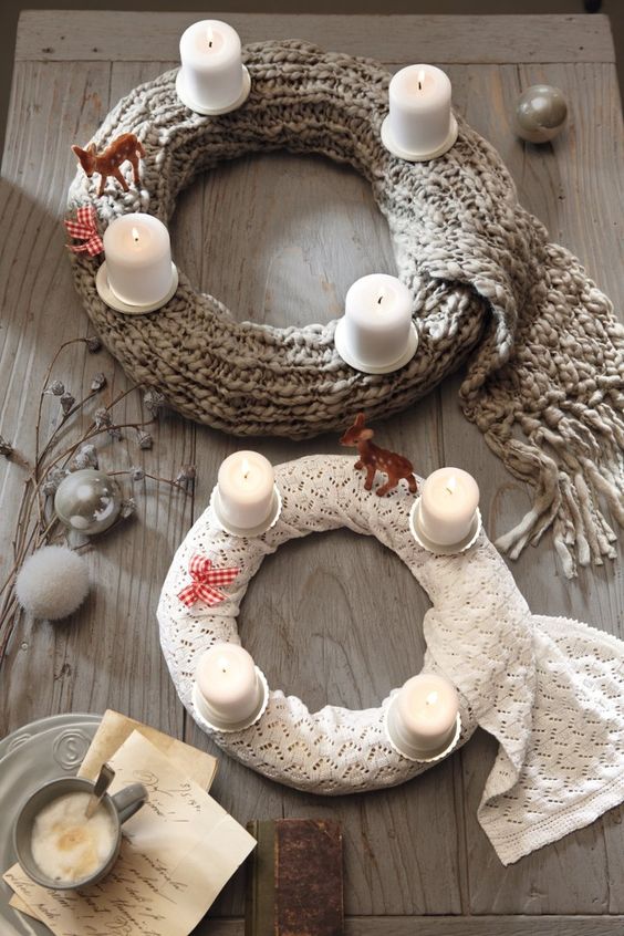 Vyrobte si jeden z těchto krásných, pletených věnců – Krásná adventní dekorace! Vyrobte si jeden z těchto krásných, pletených věnců – Krásná adventní dekorace!