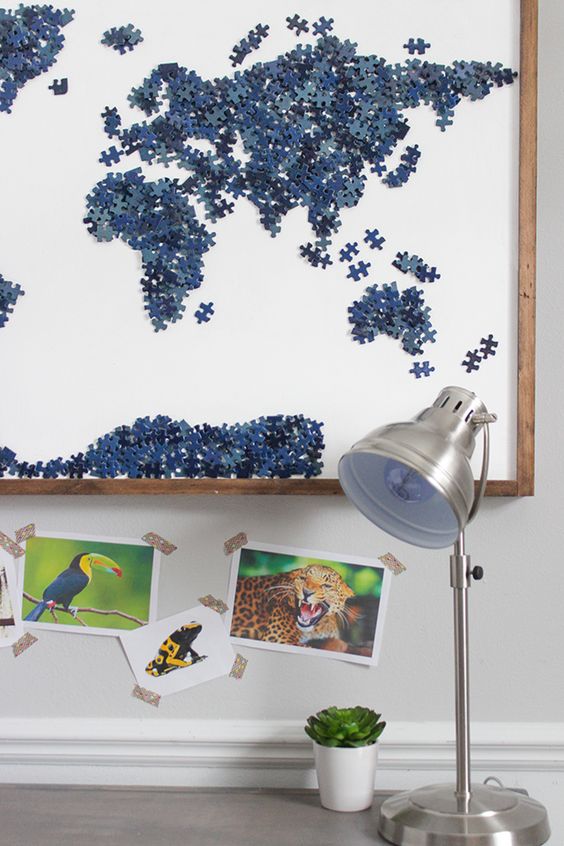 Skvělé nápady, jak využít zbylé dílky puzzle, kterému chybí jeden nebo více kousků: 30+ nápadů na originální dekorace! Skvělé nápady, jak využít zbylé dílky puzzle, kterému chybí jeden nebo více kousků: 30+ nápadů na originální dekorace!