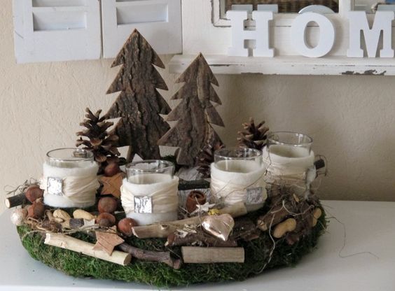 Adventní, svíčkové dekorace, které mají přírodní základ – Inspirujte se!