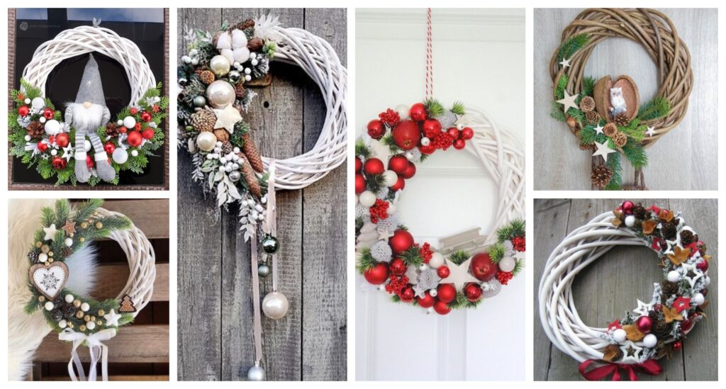 koupili si obyčejný proutěný kruh za pár korun – krásné zimní věnce koupili si obyčejný proutěný kruh za pár korun – krásné zimní věnce
