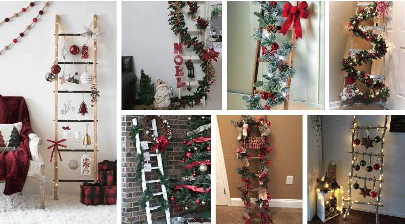 vzali jsme obyčejný žebřík a vytvořili z něj krásnou a originální vánoční dekoraci vzali jsme obyčejný žebřík a vytvořili z něj krásnou a originální vánoční dekoraci