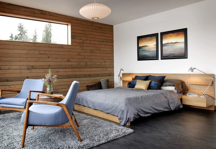 Neobvyklé laminátové povrchové úpravy stěn: 55 návrhů pro soukromý dům