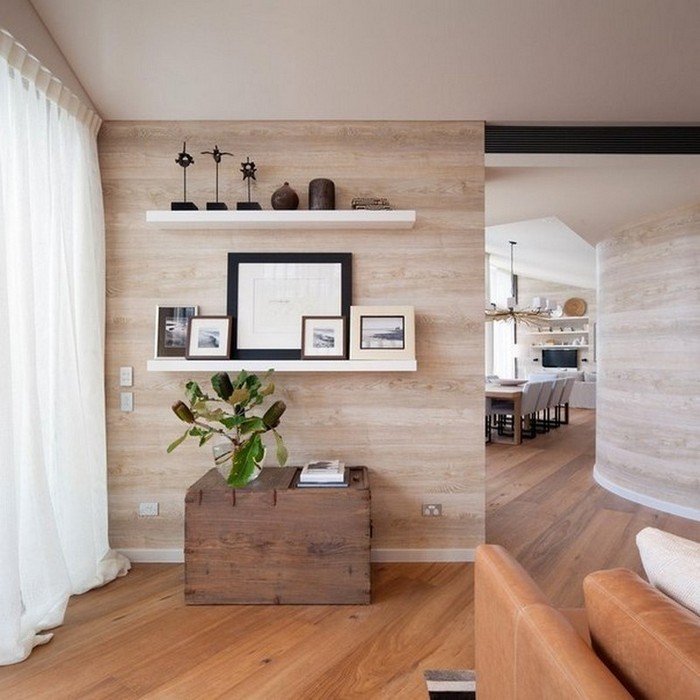 Neobvyklé laminátové povrchové úpravy stěn: 55 návrhů pro soukromý dům
