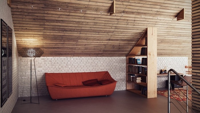 Neobvyklé laminátové povrchové úpravy stěn: 55 návrhů pro soukromý dům