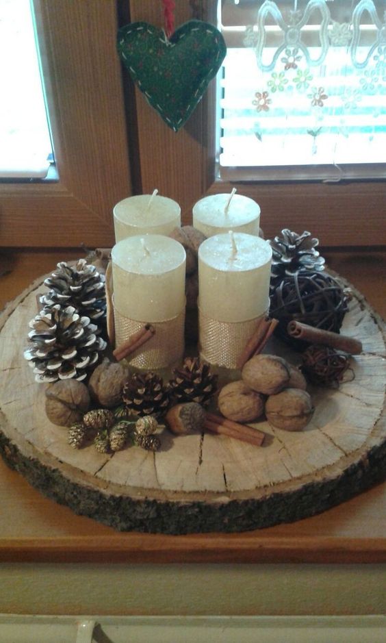Krásné nápady z plátku dřeva na adventní období: Zapomeňte na klasický věnec!