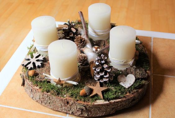 Krásné nápady z plátku dřeva na adventní období: Zapomeňte na klasický věnec!