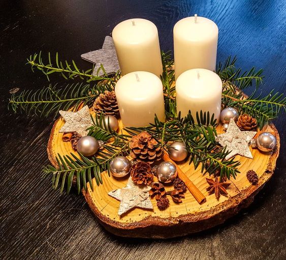 Krásné nápady z plátku dřeva na adventní období: Zapomeňte na klasický věnec!