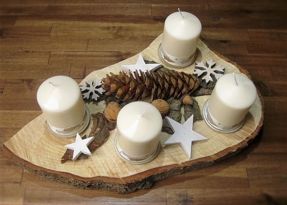Krásné nápady z plátku dřeva na adventní období: Zapomeňte na klasický věnec!