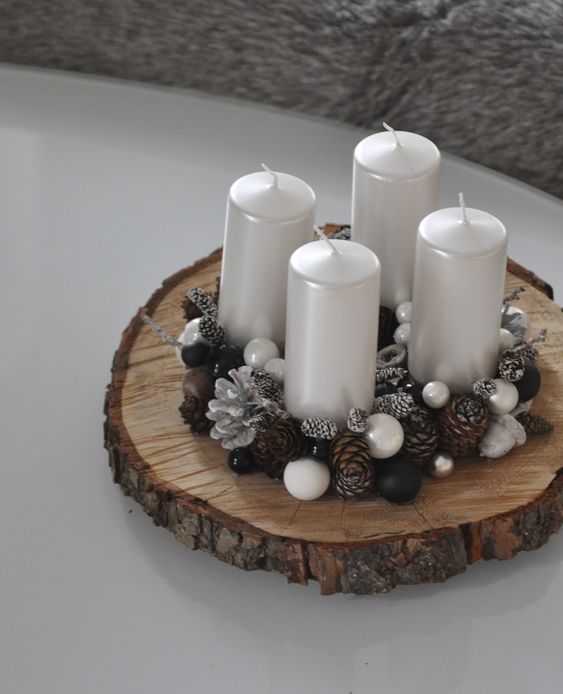 Krásné nápady z plátku dřeva na adventní období: Zapomeňte na klasický věnec!