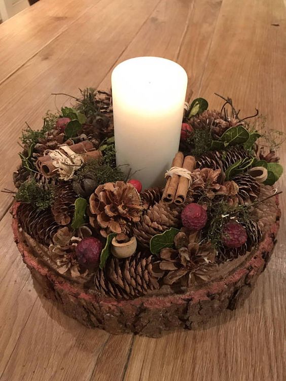 Krásné nápady z plátku dřeva na adventní období: Zapomeňte na klasický věnec!