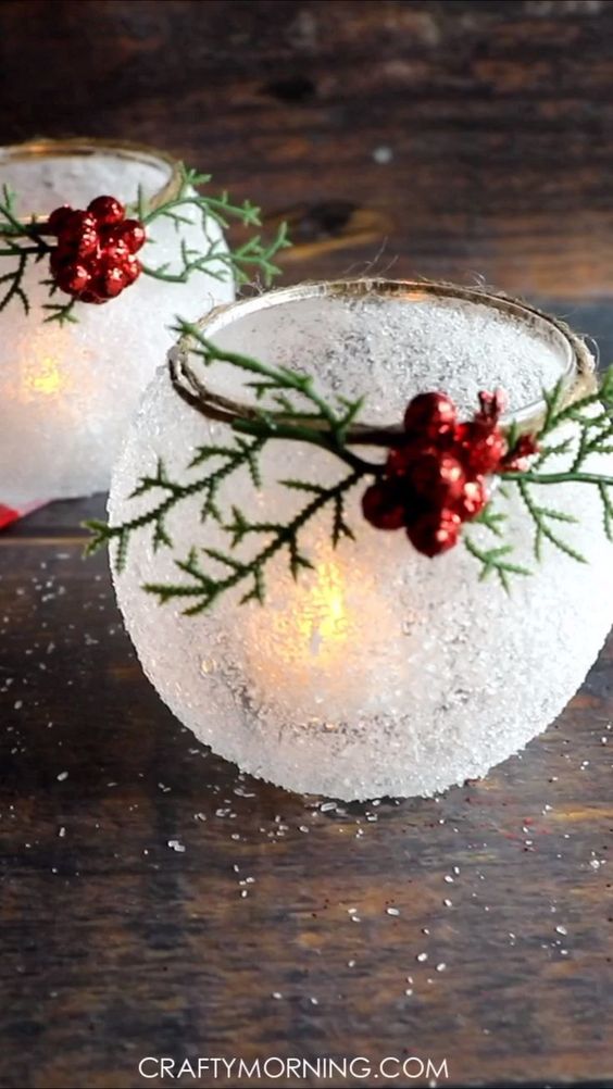 zimní svíčka 15 Nečekejte až na adventní svíčku: Vytvořte si krásný zimní svícen