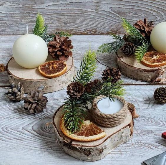 zimní svíčka 4 Nečekejte až na adventní svíčku: Vytvořte si krásný zimní svícen