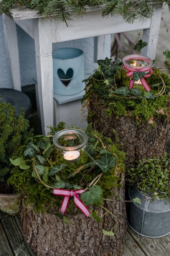 Zimní dekorace na zahradu a terasu – 20+ krásných inspirací